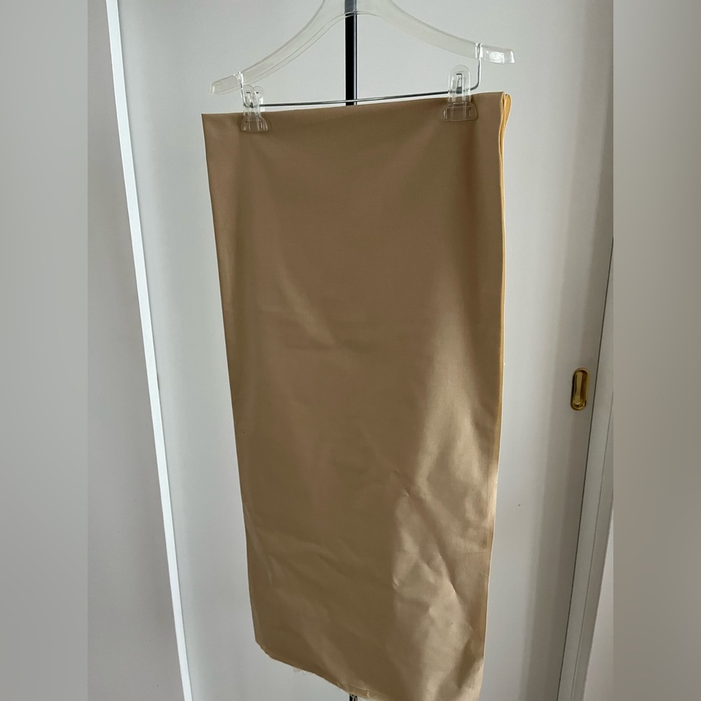 New solid Beige tan color 65% Cotton 35% Poly sewing fabric 2 yards width 35"